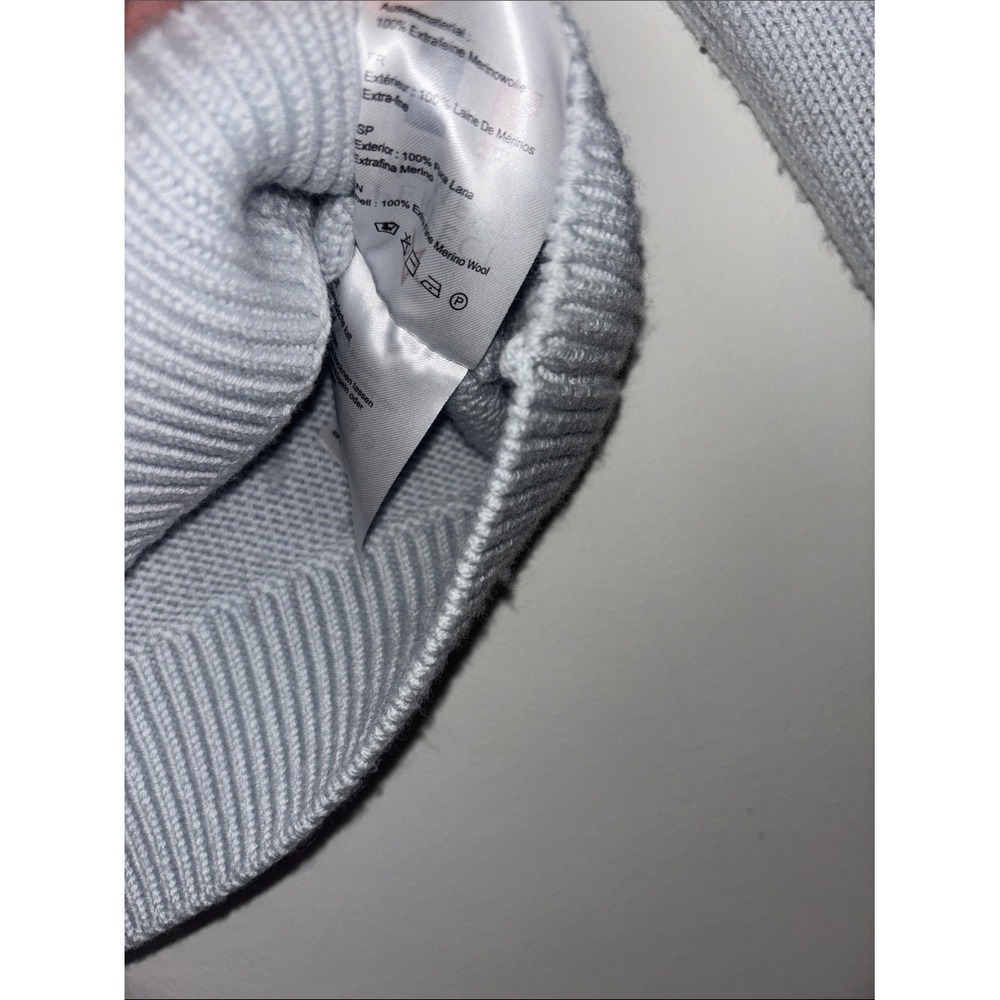 Perfect Moment Light Blue Chevron Zip-Turtleneck Sweater - Picture 6 of 9